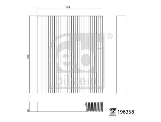 FEBI BILSTEIN Filter, cabin air 196358